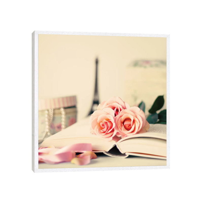 French Decors by Caroline Mint - Print on Canvas, White Framed, 66.04 cm H x 66.04 cm W
