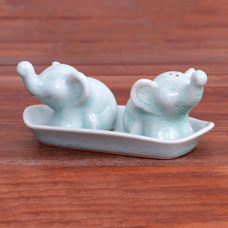 Ensemble salière et poivrière Clie Cheeky Elephants