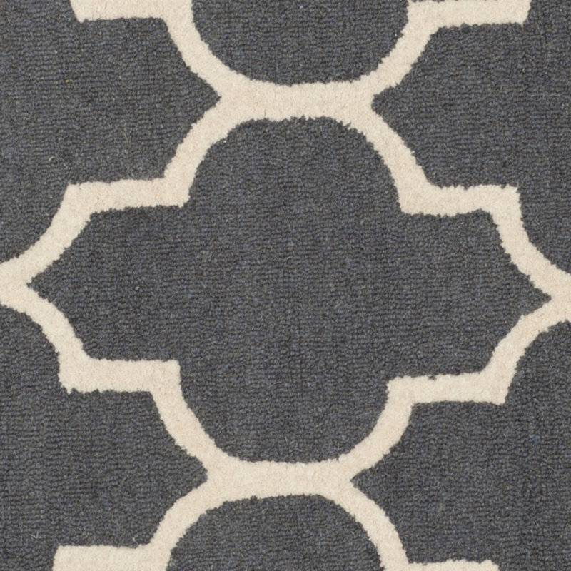 Cannen Hand Tufted Wool Geometric Rug, Rectangle 2'6" x 4'
