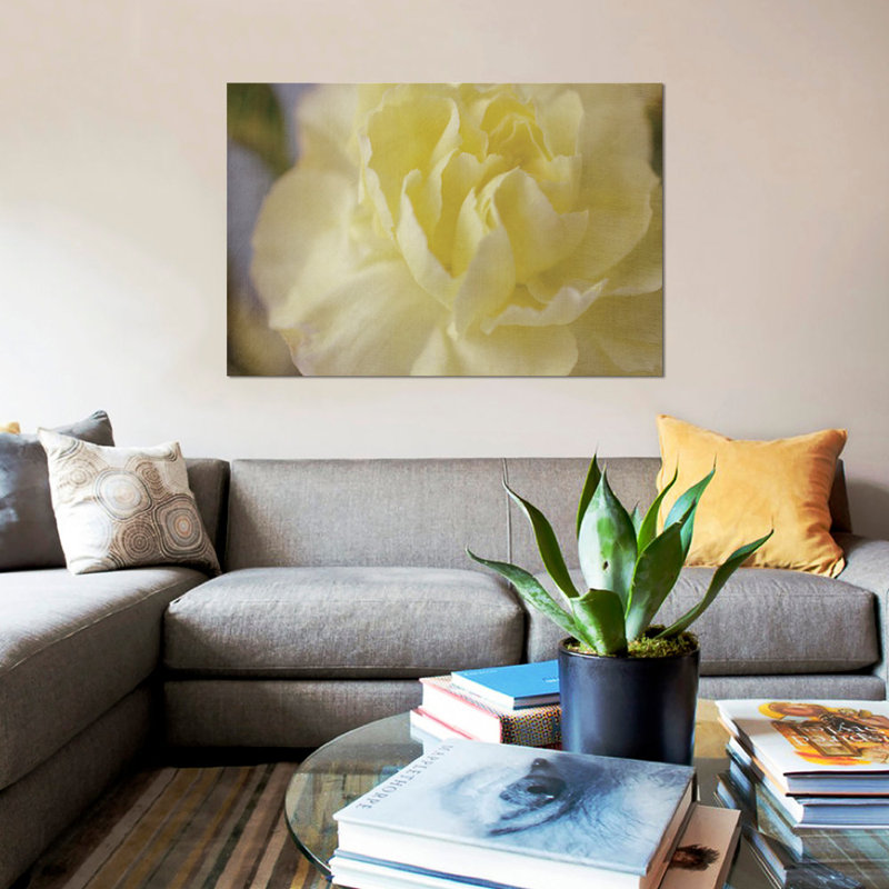 «Rose Whisper I», reproduction sur toile tendue, H 26 po x l 40 po x P 1,5 po, Toile tendue, Pas de tapis