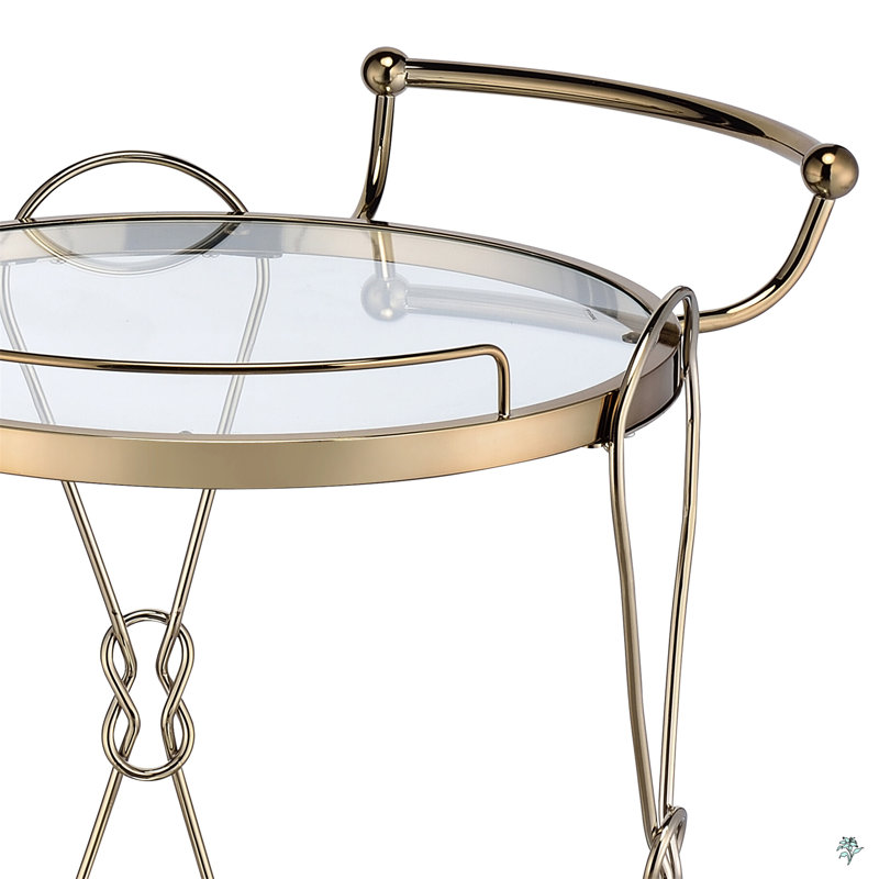 Round Serving Cart