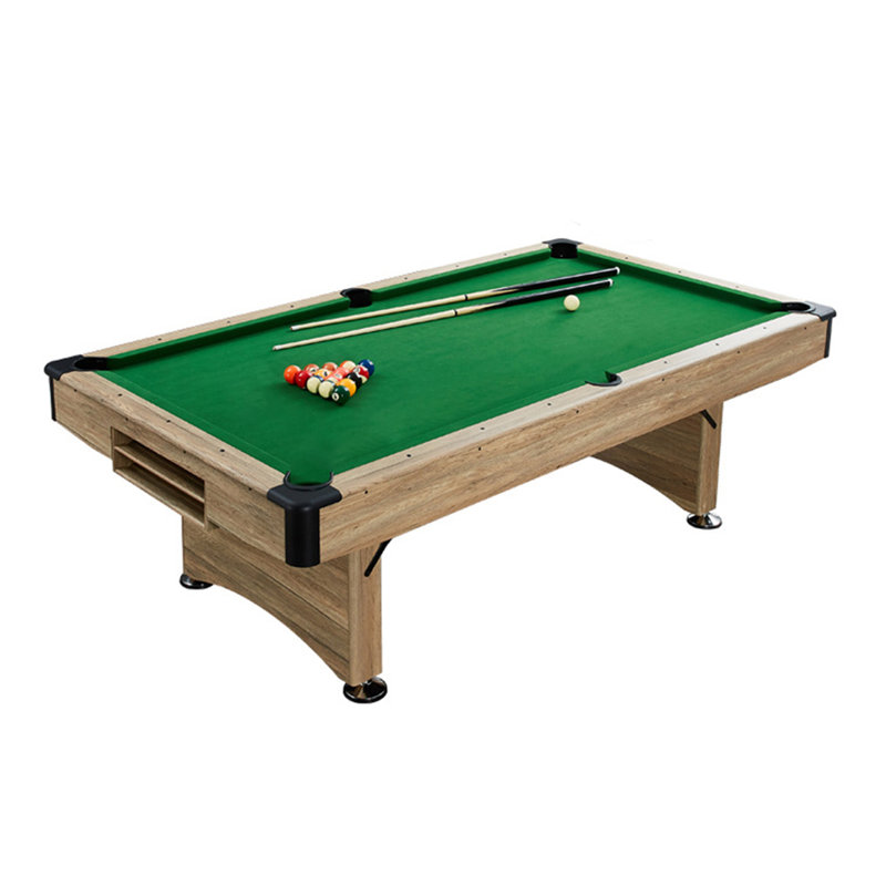 Table de billard multi-jeux 8 pi IQOWEL, Vert, Bois, H 31,5 po x l 54 po x P 96 po