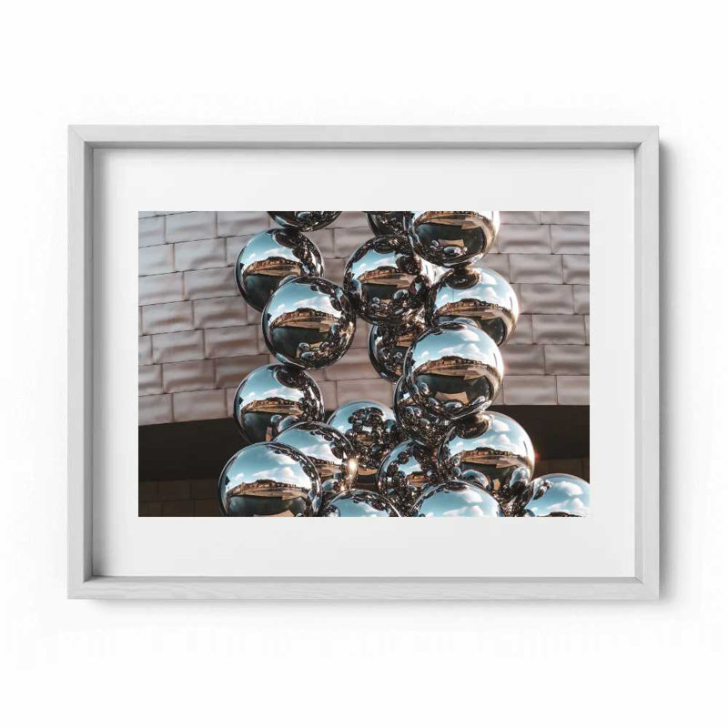 Distant Eyes Print by Joseph Regan, 26" H x 36" W x 0.75" D, White