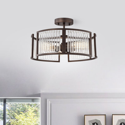 Plafonnier semi-encastré 3 lumières 15,75 po VanHouten
