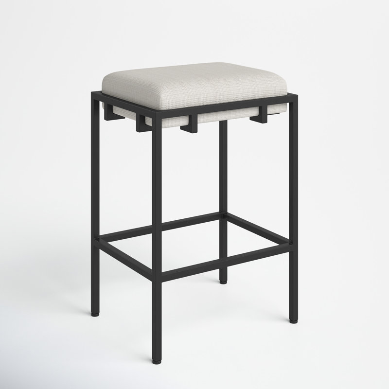 Castine Upholstered Counter Stool with Metal Frame