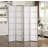 Seto 4-Panel Room Divider Screen, Silver
