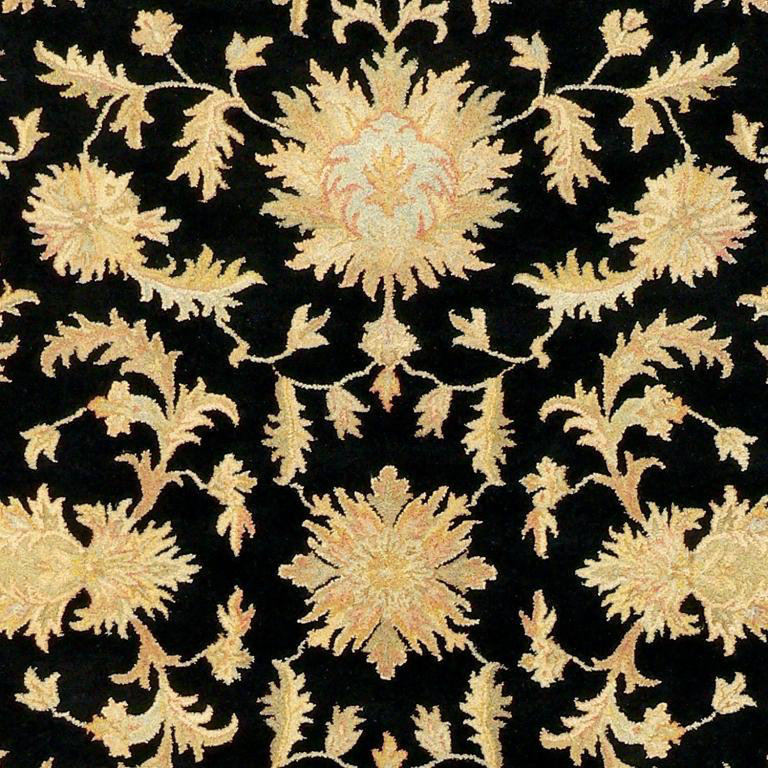 Tapis oriental en laine touffeté à la main Minster, Carré 1 pi 6 po