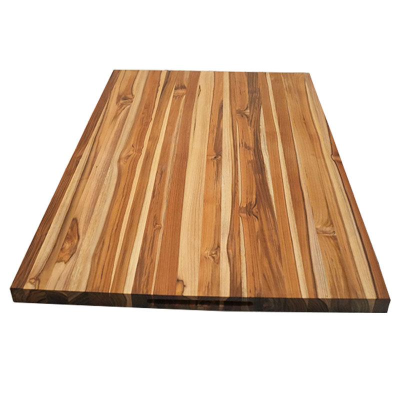 EcoDecors Reversible Solid Teak Edge Grain Cutting Board with Juice Groove, 40-inches x 28-inches