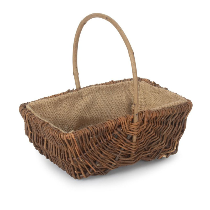 Bay Isle Home Droz Wicker Decorative Basket, 12cm H x 32cm W x 23cm D