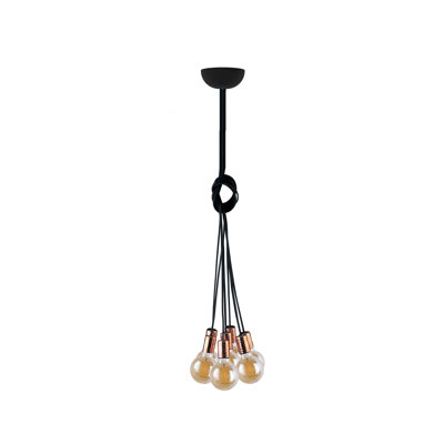 Brandes 7 - Light Black Cluster Pendant