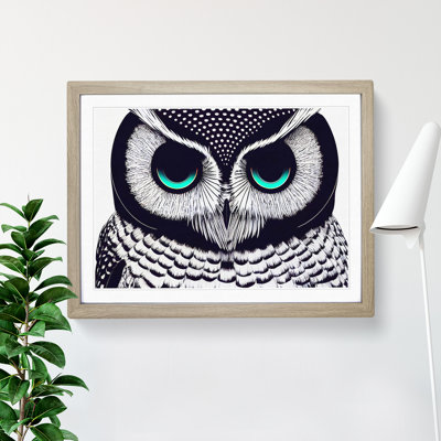 Illuminated Owl - Single Picture Frame Print