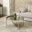 Aldene 80cm Round Metal Coffee Table for Living Room, Mirror Top Centre Table-1820759150