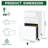 3-Drawer Mobile File Cabinet with Lock, All-Steel Rolling Storage Cart with Anti-Tip Design, Fully Assembled Office/Home Cabinet in White