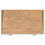 Bureau d'ordinateur Pablo 38 po, tiroir à clavier, bois d'hévéa brun clair