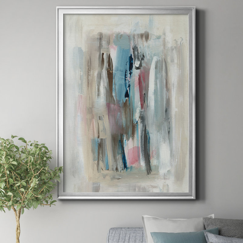 «Rain Shadow I» par J Paul, reproduction d'art sur toile encadrée, H 22,5 po x l 30,5 po x P 1,5 po, Argent