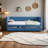 Twin Size Corduroy Daybed With Two Drawers And Wood Slat-114206444