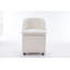 Ensemble de 2 chaises en tissu chenille avec roues universelles-1559607370