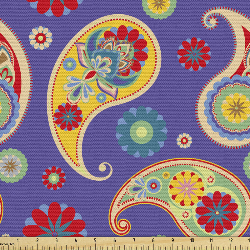 Cheena Floral Ornamentals Eastern Multi-Purpose Fabric