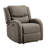 Modern Living Room Furniture 1Pc Power Reclining Chair Brown Chenille Upholstery Plush Seating Solid Wood Frame