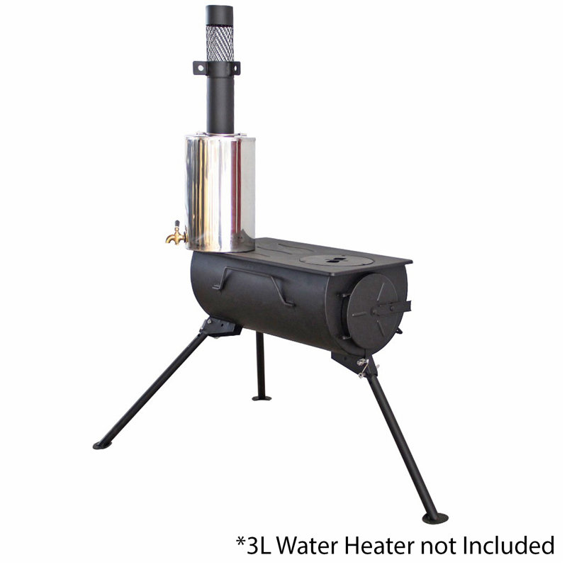 Orion Portable Tri-Pod Tent Stove in Black