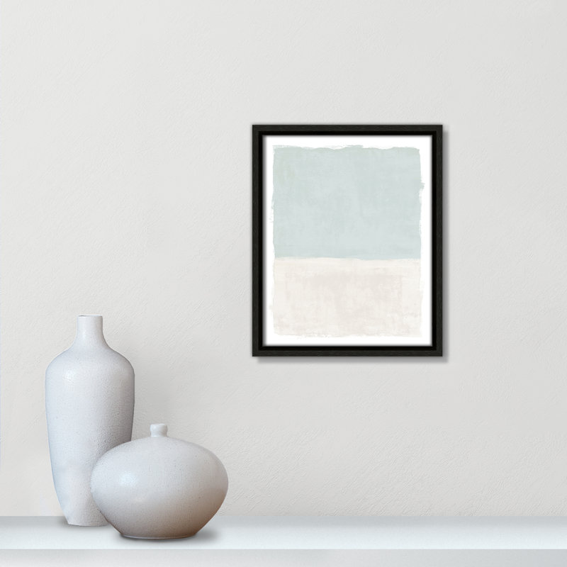 Ocean Tides I Print by Natalie Carpentieri, 9.5'' W x 11.5'' H, Espresso Floater