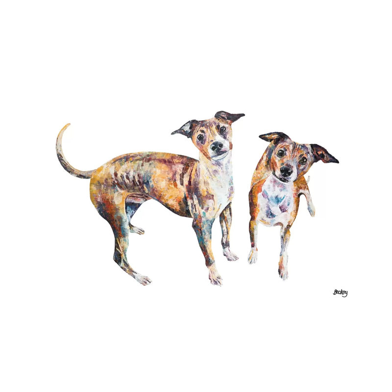 Paco & Rico by Becksy - Wrapped Canvas Print, 20.32 cm H x 30.48 cm W
