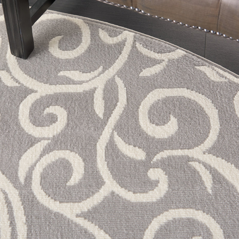 Susan Floral Area Rug, Round 244cm