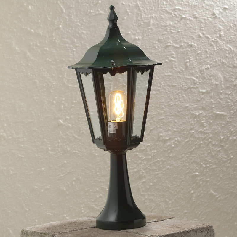 Firenze Transparent Pier Mount Light, Green, 55 cm H