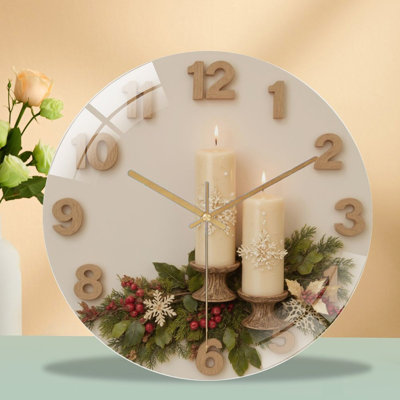 Horloge murale de Noël 12 po