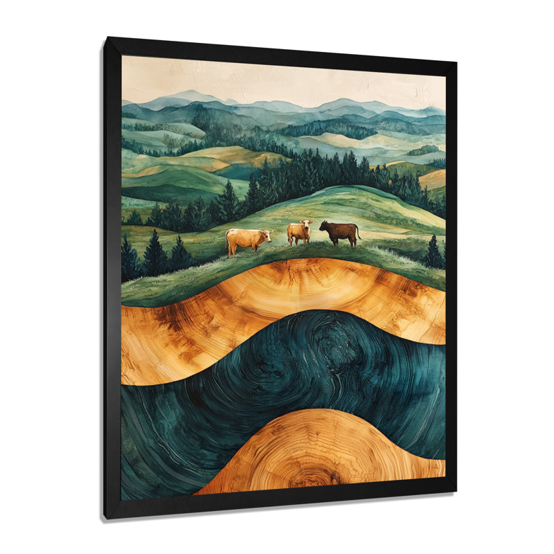Gorav - Animals Canvas Art Print, Black, 20" H x 12" W, Reproduction encadrée d'une seule photo