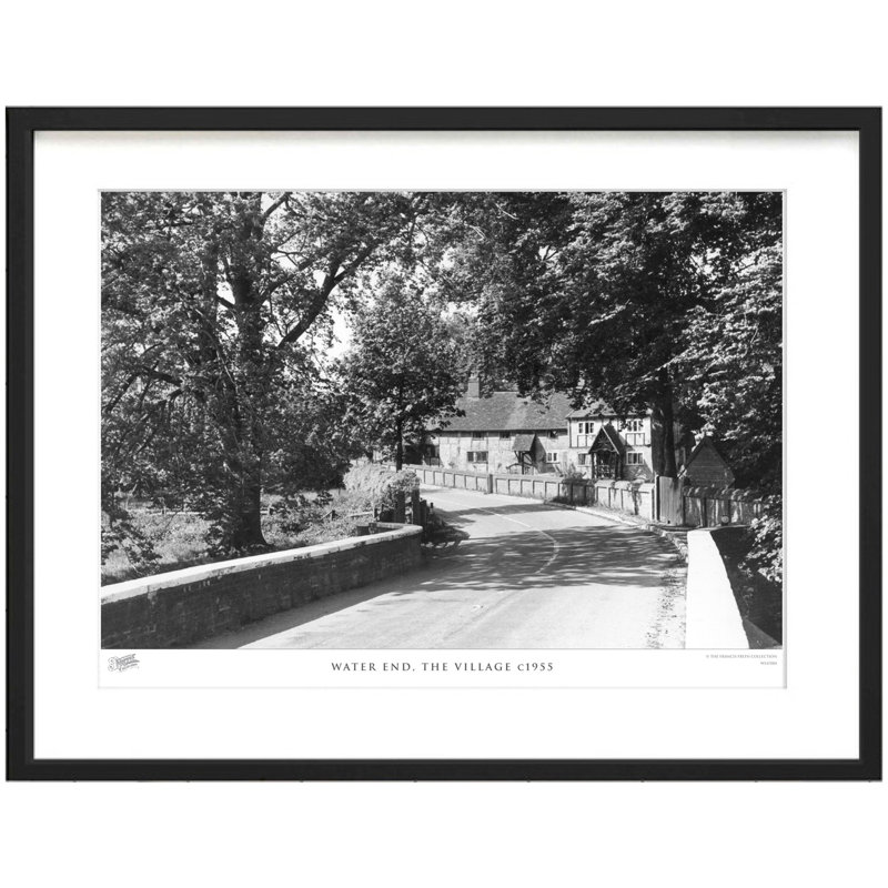 Water End, The Village C1955 by Francis Frith - Single Picture Frame Print, 40cm H x 50cm W x 2.3cm D