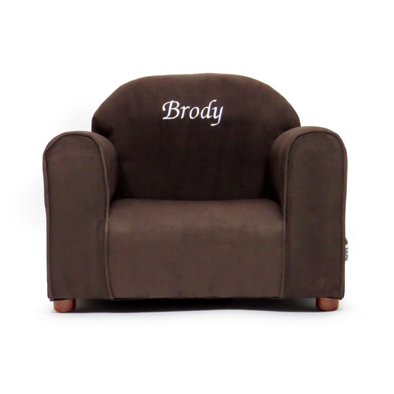 Fauteuil club personnalisable pour enfant Little-Furniture, Brun, Blanc, Oui
