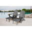 Chaise Adirondack pliante en plastique avec repose-pieds-67047017