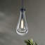 Luminaire suspendu en verre transparent 1 lumière Teardrop-216956684