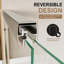 Porte de douche coulissante double de 44 à 48 po x H 72 po avec porte coulissante à double cadre avec verre trempé et barre de verre trempé et nickel brossé, nickel brossé-132758366