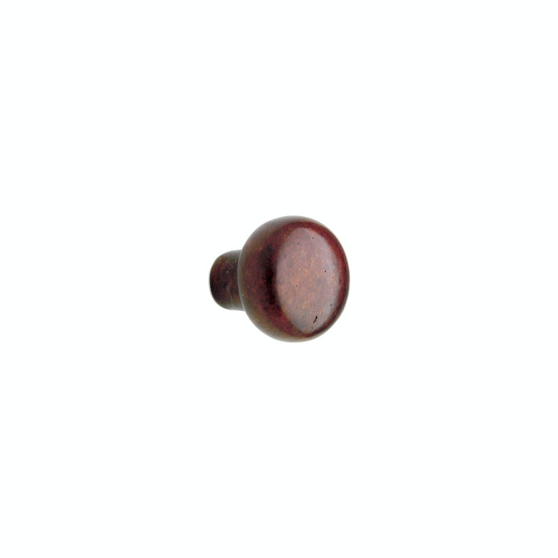 Bronze Mushroom Knob, Silicon Bronze Rust