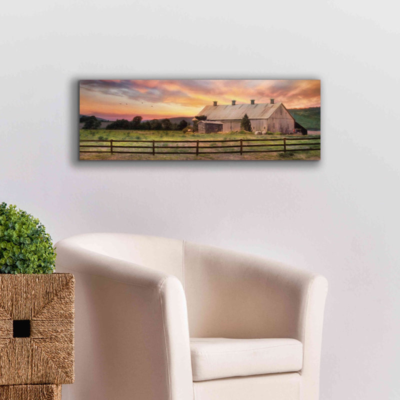 «Sunset in the Valley» par Lori Deiter, art mural sur toile