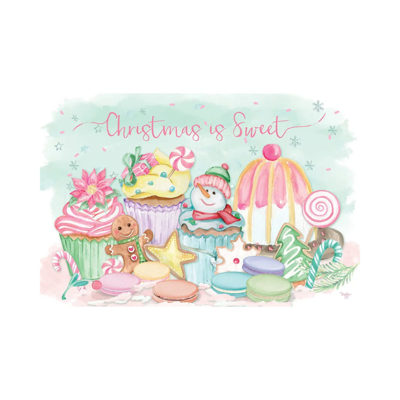 «Christmas Is Sweet», reproduction d'art sur toile tendue