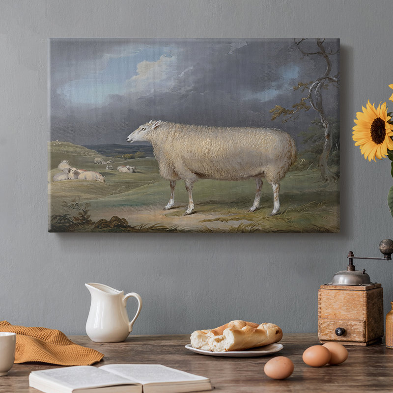 Une toile tendue de la galerie Ewe-James de New Chester-c. début du 19e siècle, 8x12