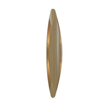 Leaf Manufactured Wood Flush Mounted Sconce