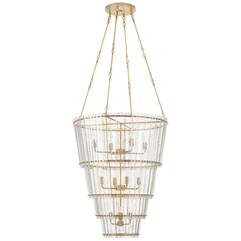 Carrier and Company Cadence Large Waterfall Chandelier