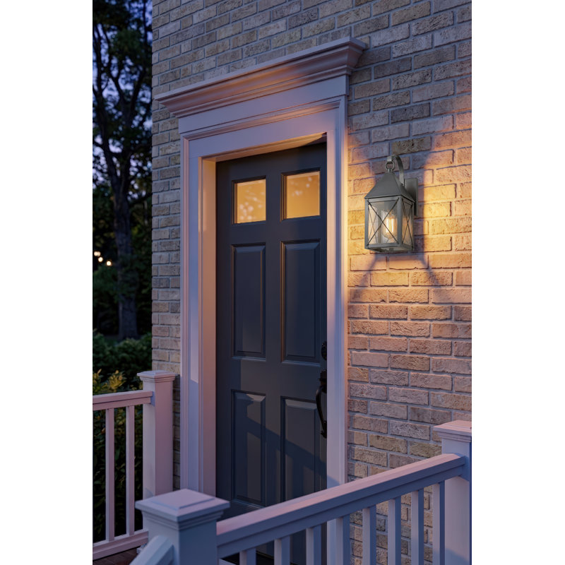 Brass Traditions - Alyria - 1 lumière - 13 pouces - Bronze - Laiton massif - Applique murale, X, Clear, Gunmetal