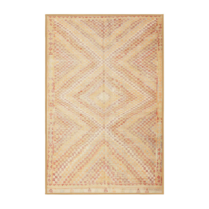 Tapis de zone brun ciel contemporain, Rectangle 5 pi x 7 pi