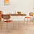 Modern Rectangular Solid Wood Acrylic Dining Table-756770525