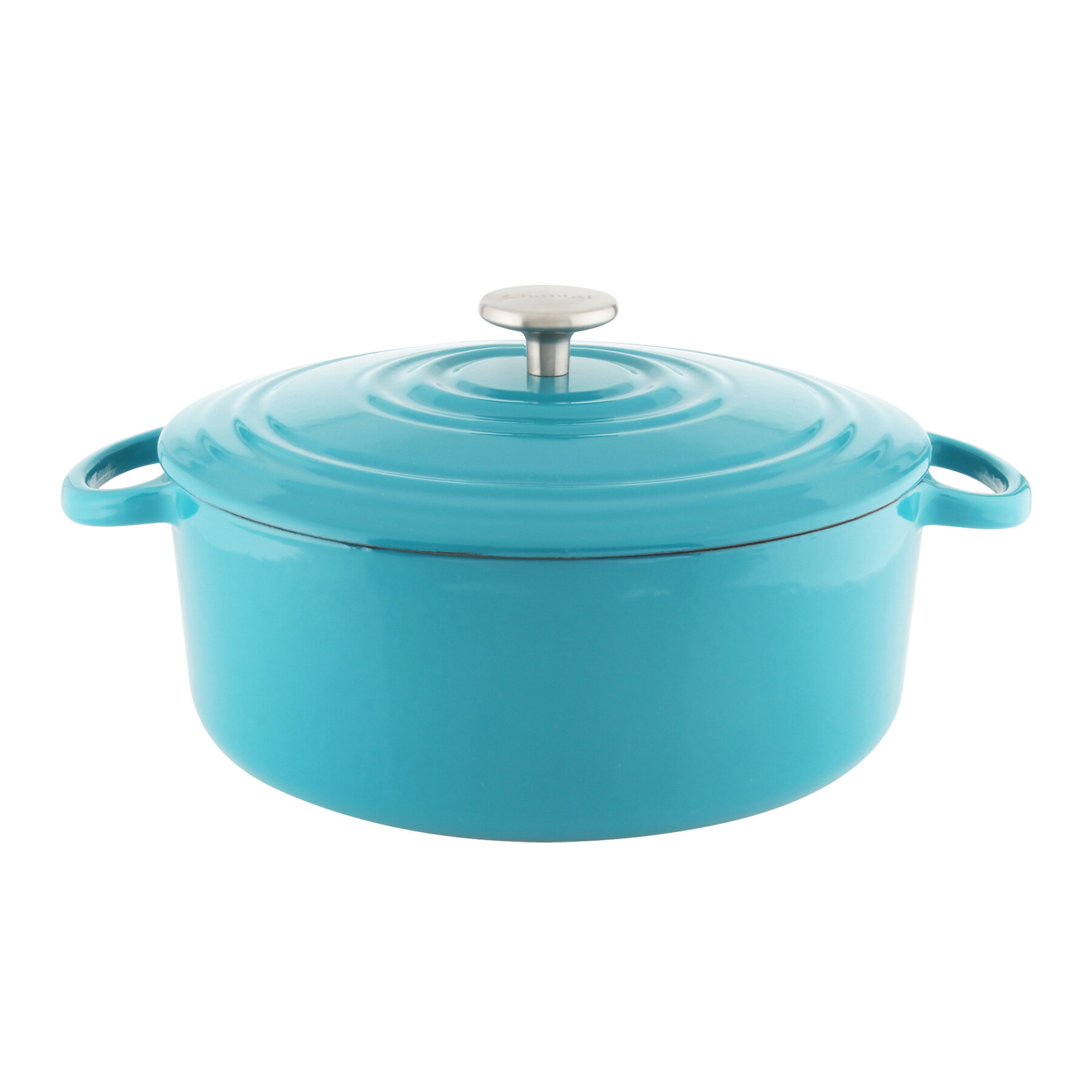 Tramontina Enameled Cast Iron 7-Qt. Covered Round Dutch Oven - Blue