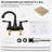 Centerset 2-handle Bathroom Faucet with Drain Assembly-45127786