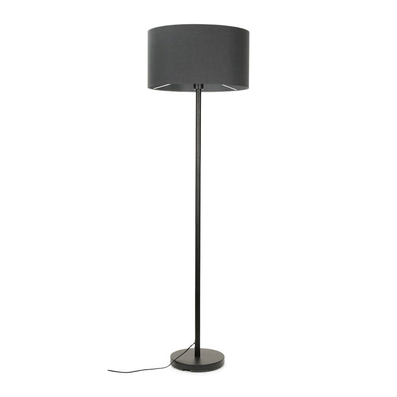 129cm Torchiere Floor Lamp, Grey