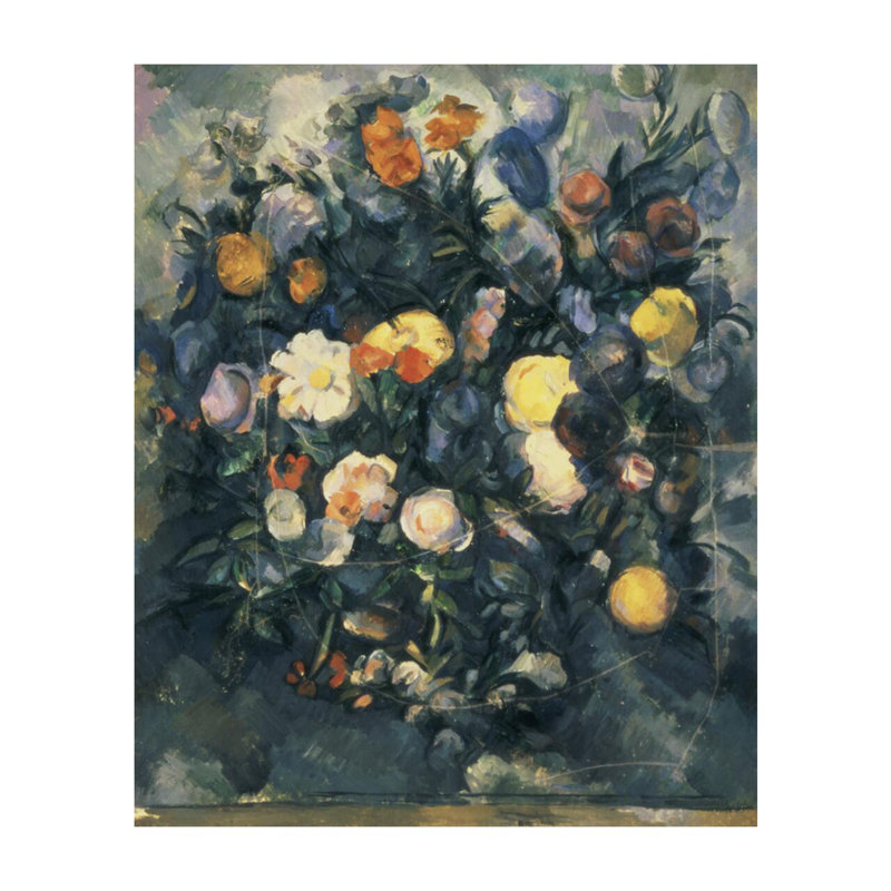 Vase de fleurs, Paul Cézanne, estampe numérique, H 20 po x l 16 po