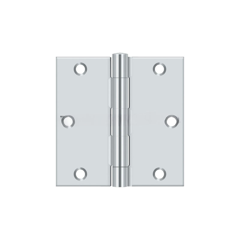 Steel Hinge, Polished Chrome