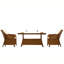 Ensemble de meubles d'extérieur 6 chaises Red Barrel Studio® Shira